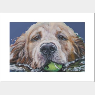 Golden Retriever Fine Art Painting Posters and Art